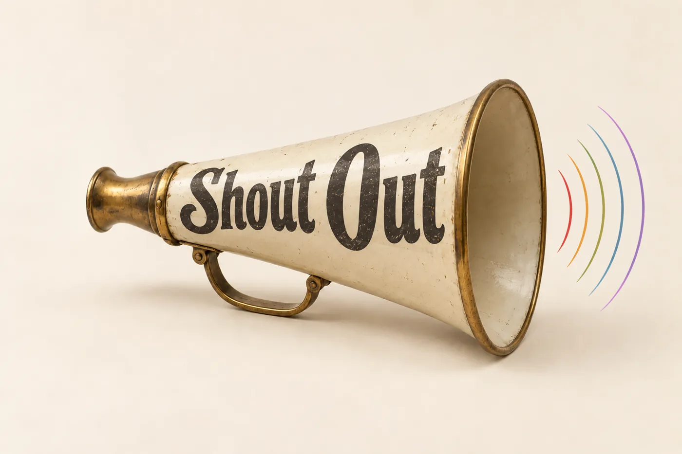 A megaphone shouting out — list your services